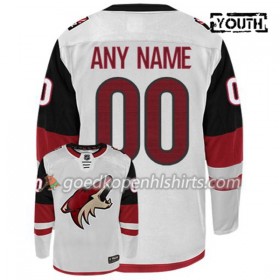 Arizona Coyotes Custom Adidas Wit Authentic Shirt - Kinderen